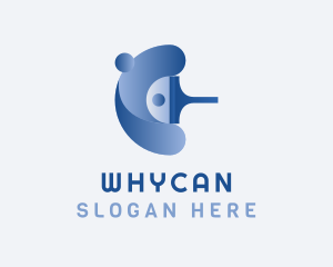 Gradient - Blue Squeegee Cleaning logo design