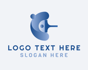 Hygienic - Blue Squeegee Cleaning logo design