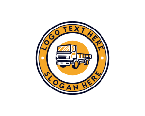 Delivery - Cargo Truck Vehicle logo design