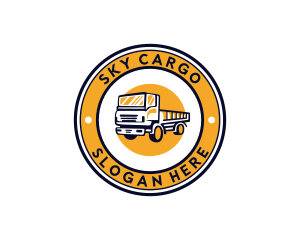 Cargo Truck Vehicle  logo design