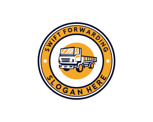 Cargo Truck Vehicle  logo design