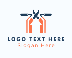 Fixing - Plier Roller House Tool logo design