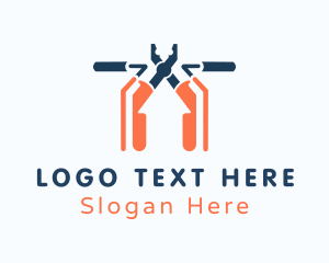 Remodeling - Plier Roller House Tool logo design