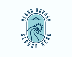 Sea Ocean Waves logo design