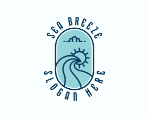 Sea Ocean Waves logo design