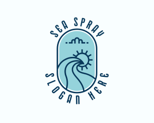 Sea Ocean Waves logo design