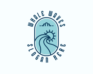 Sea Ocean Waves logo design