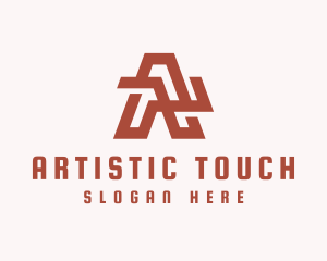 Digital Tech Letter A logo design