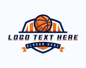 Basketball Ring - Basketball Sports Shield logo design