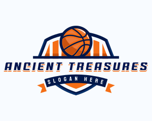 Basketball Sports Shield logo design