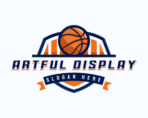 Basketball Sports Shield logo design