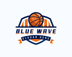 Basketball Sports Shield logo design