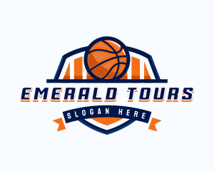 Basketball Sports Shield logo design