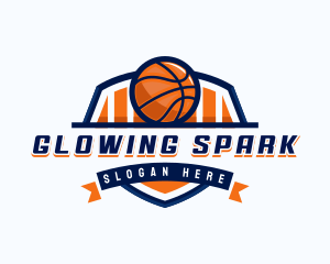 Basketball Sports Shield logo design