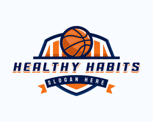 Basketball Sports Shield logo design