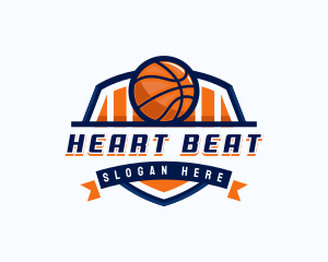 Basketball Sports Shield logo design