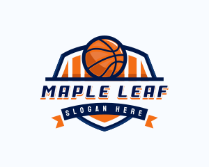 Basketball Sports Shield logo design