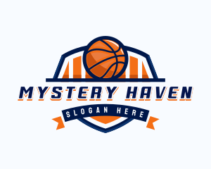 Basketball Sports Shield logo design