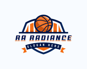 Basketball Sports Shield logo design