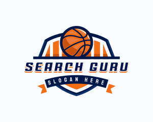 Basketball Sports Shield logo design