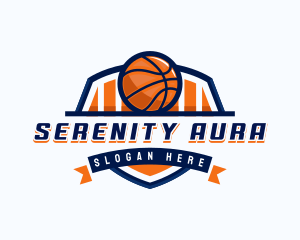 Basketball Sports Shield logo design