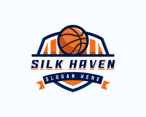 Basketball Sports Shield logo design