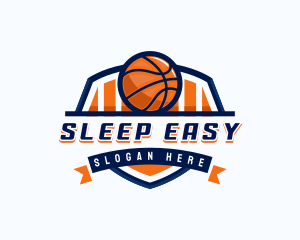 Basketball Sports Shield logo design