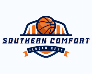 Basketball Sports Shield logo design