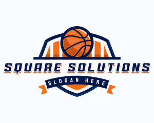 Basketball Sports Shield logo design