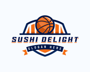 Basketball Sports Shield logo design