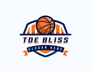 Basketball Sports Shield logo design