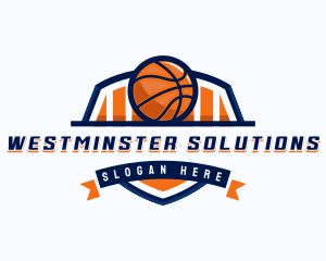 Basketball Sports Shield logo design