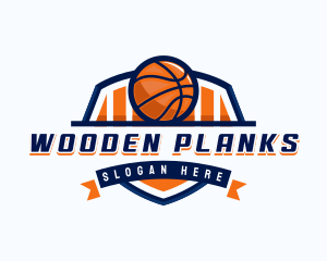 Basketball Sports Shield logo design