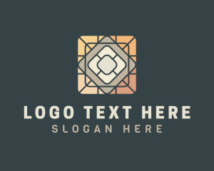 Interior Design - Floor Pattern Tiling logo design