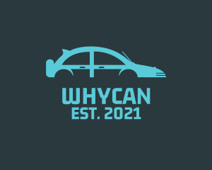 Coupe - Blue Car Transportation logo design