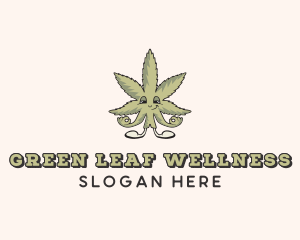 Cbd - Weed Marijuana Leaf logo design