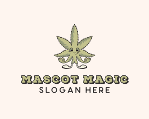 Weed Marijuana Leaf logo design