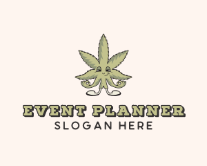Vintage - Weed Marijuana Leaf logo design