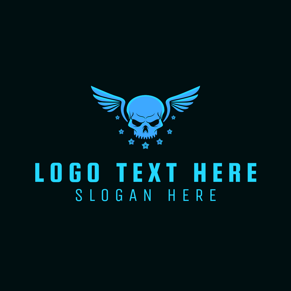 Pilot Skull Wings Logo | BrandCrowd Logo Maker