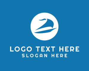 Migrate - Sea Sail Boat logo design