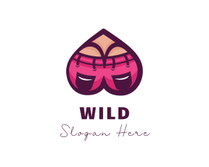 Sexy - Seductive Heart Underwear logo design