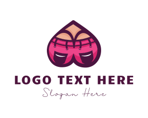Strip Club - Seductive Heart Underwear logo design