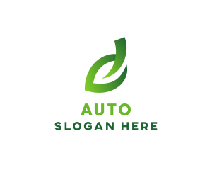 Line - Organic Leaf Stroke logo design