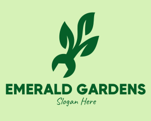 Natural Mechanical Leaf logo design