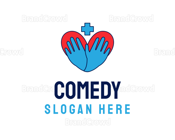 Medical Gloves Heart Logo