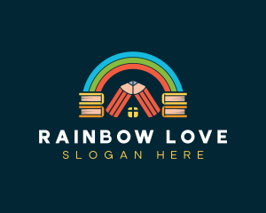 Kiddie Rainbow School logo design