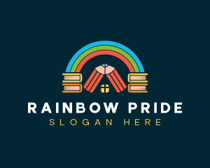 Kiddie Rainbow School logo design