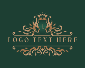 Monarch - Elegant Royal Wreath logo design