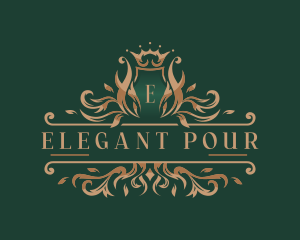 Elegant Royal Wreath logo design