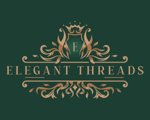 Elegant Royal Wreath logo design